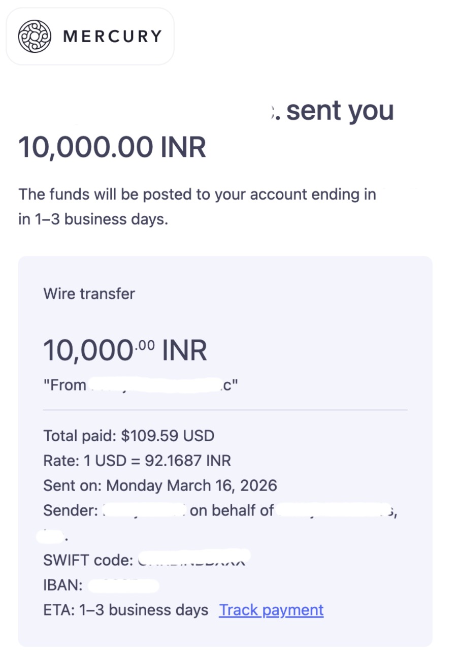 Creator payout proof