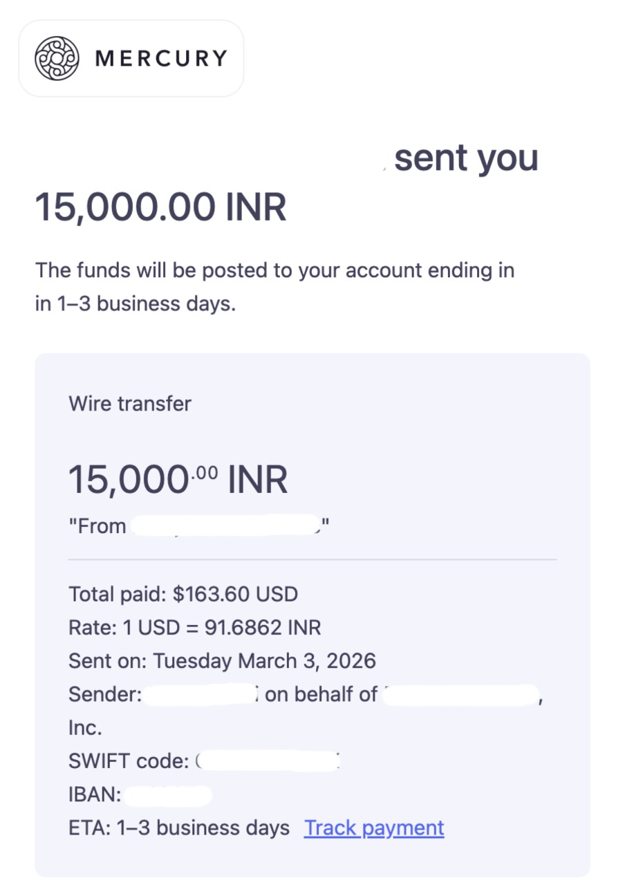 Creator payout proof
