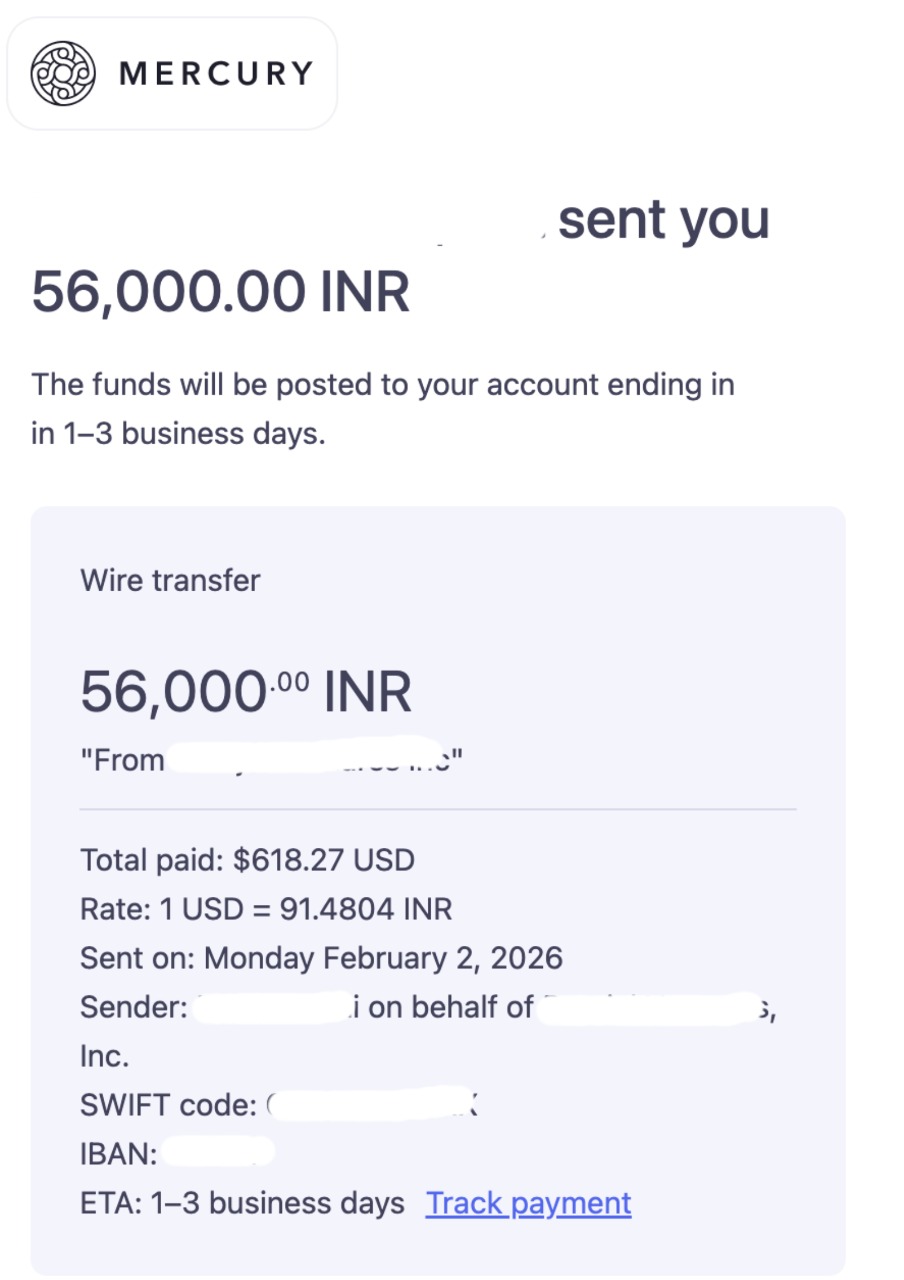 Creator payout proof